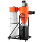 VEVOR Dust Collector, 763 CFM 1 Micron Cyclone Dust Collector, 1,5HP Dusts Separator με 47,32L Dust Collector Bag & Base Stand, Smart Cyclone Separation, Dusts Collection System for Woodworking