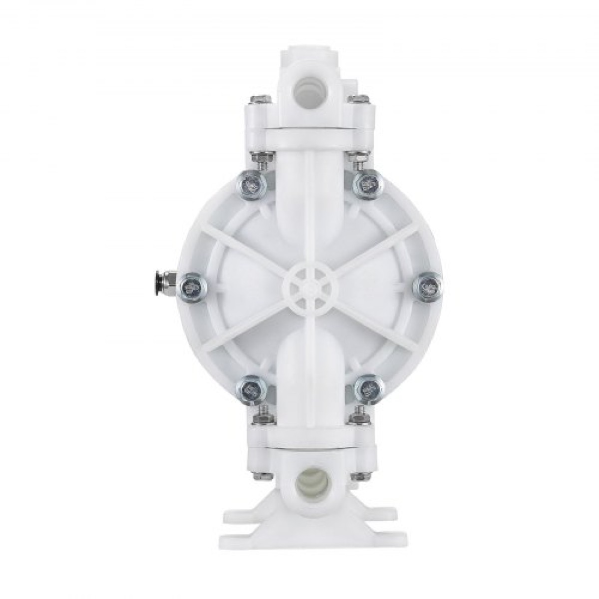 VEVOR Air Operated Double Diaphragm Pump, 17 L/min Max, Standard Init & Out Out Air Pneumatic Waste Oil Transfer Pump, Σώμα πολυπροπυλενίου, Διπλά διαφράγματα, για πετρέλαιο, γράσο, κηροζίνη, βενζίνη