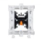 VEVOR Air Operated Double Diaphragm Pump, 17 L/min Max, Standard Init & Out Out Air Pneumatic Waste Oil Transfer Pump, Σώμα πολυπροπυλενίου, Διπλά διαφράγματα, για πετρέλαιο, γράσο, κηροζίνη, βενζίνη