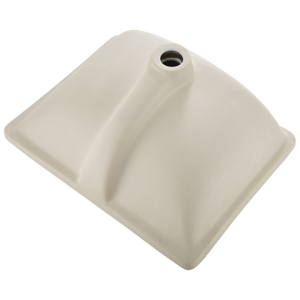 Νεροχύτης μπάνιου VEVOR Undermount, 515 x 385 mm Ορθογώνιος λευκός κεραμικός νεροχύτης με τρύπα υπερχείλισης, κάτω από πάγκο σε μοντέρνο νιπτήρα μπάνιου νεροχύτη, ορθογώνιο για μικρό χώρο