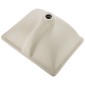 Νεροχύτης μπάνιου VEVOR Undermount, 515 x 385 mm Ορθογώνιος λευκός κεραμικός νεροχύτης με τρύπα υπερχείλισης, κάτω από πάγκο σε μοντέρνο νιπτήρα μπάνιου νεροχύτη, ορθογώνιο για μικρό χώρο