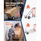 VEVOR 4 in 1 Hand Truck, 453,6 kg Χωρητικότητα φόρτωσης για λειτουργία 4 τροχών, Convertible Hand Truck Dolly με αντιολισθητική λαβή & ρόδες, φορητό τρόλεϊ από κράμα αλουμινίου για μετακίνηση σπίτι, γραφείο, αποθήκη