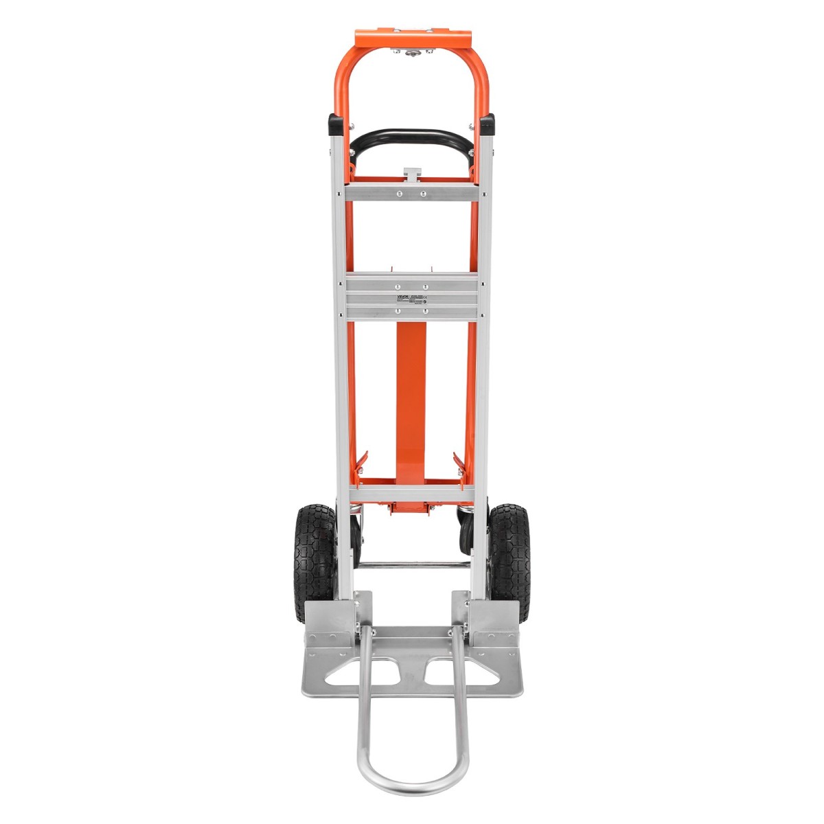 VEVOR 4 in 1 Hand Truck, 453,6 kg Χωρητικότητα φόρτωσης για λειτουργία 4 τροχών, Convertible Hand Truck Dolly με αντιολισθητική λαβή & ρόδες, φορητό τρόλεϊ από κράμα αλουμινίου για μετακίνηση σπίτι, γραφείο, αποθήκη