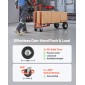 VEVOR 4 in 1 Hand Truck, 453,6 kg Χωρητικότητα φόρτωσης για λειτουργία 4 τροχών, Convertible Hand Truck Dolly με αντιολισθητική λαβή & ρόδες, φορητό τρόλεϊ από κράμα αλουμινίου για μετακίνηση σπίτι, γραφείο, αποθήκη