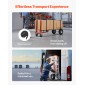 VEVOR 4 in 1 Hand Truck, 453,6 kg Χωρητικότητα φόρτωσης για λειτουργία 4 τροχών, Convertible Hand Truck Dolly με αντιολισθητική λαβή & ρόδες, φορητό τρόλεϊ από κράμα αλουμινίου για μετακίνηση σπίτι, γραφείο, αποθήκη