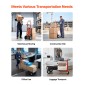 VEVOR 4 in 1 Hand Truck, 453,6 kg Χωρητικότητα φόρτωσης για λειτουργία 4 τροχών, Convertible Hand Truck Dolly με αντιολισθητική λαβή & ρόδες, φορητό τρόλεϊ από κράμα αλουμινίου για μετακίνηση σπίτι, γραφείο, αποθήκη
