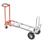 VEVOR 4 in 1 Hand Truck, 453,6 kg Χωρητικότητα φόρτωσης για λειτουργία 4 τροχών, Convertible Hand Truck Dolly με αντιολισθητική λαβή & ρόδες, φορητό τρόλεϊ από κράμα αλουμινίου για μετακίνηση σπίτι, γραφείο, αποθήκη