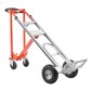 VEVOR 4 in 1 Hand Truck, 453,6 kg Χωρητικότητα φόρτωσης για λειτουργία 4 τροχών, Convertible Hand Truck Dolly με αντιολισθητική λαβή & ρόδες, φορητό τρόλεϊ από κράμα αλουμινίου για μετακίνηση σπίτι, γραφείο, αποθήκη