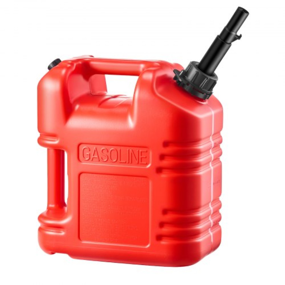 Δοχείο καυσίμου VEVOR, 9,5 L, Δεξαμενή αερίου με στόμιο & καθαρή κλίμακα, μέγιστος ρυθμός ροής 15 λίτρων/λεπτό, ασφαλές και στεγανό, φορητό επίπεδο δοχείο υγρού για τα περισσότερα αυτοκίνητα UTV μοτοσικλέτας, κόκκινο, 1 πακέτο