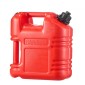 Δοχείο καυσίμου VEVOR, 9,5 L, Δεξαμενή αερίου με στόμιο & καθαρή κλίμακα, μέγιστος ρυθμός ροής 15 λίτρων/λεπτό, ασφαλές και στεγανό, φορητό επίπεδο δοχείο υγρού για τα περισσότερα αυτοκίνητα UTV μοτοσικλέτας, κόκκινο, 1 πακέτο
