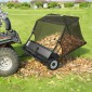 Sweeper VEVOR Tow Behind Lawn Sweeper, 122cm Pull Behind Yard Sweeper, 26 cu.ft Hopper Bag Capacity, Συλλέκτης φύλλων και γρασιδιού με σχοινί απόρριψης, ρυθμιζόμενο ύψος σάρωσης, σάρωθρες κήπου για αγρόκτημα γκαζόν
