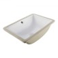 Νεροχύτης μπάνιου VEVOR Undermount, 460 x 330 mm Ορθογώνιος λευκός κεραμικός νεροχύτης με τρύπα υπερχείλισης, κάτω από πάγκο σε μοντέρνο νιπτήρα μπάνιου νεροχύτη, ορθογώνιο για μικρό χώρο