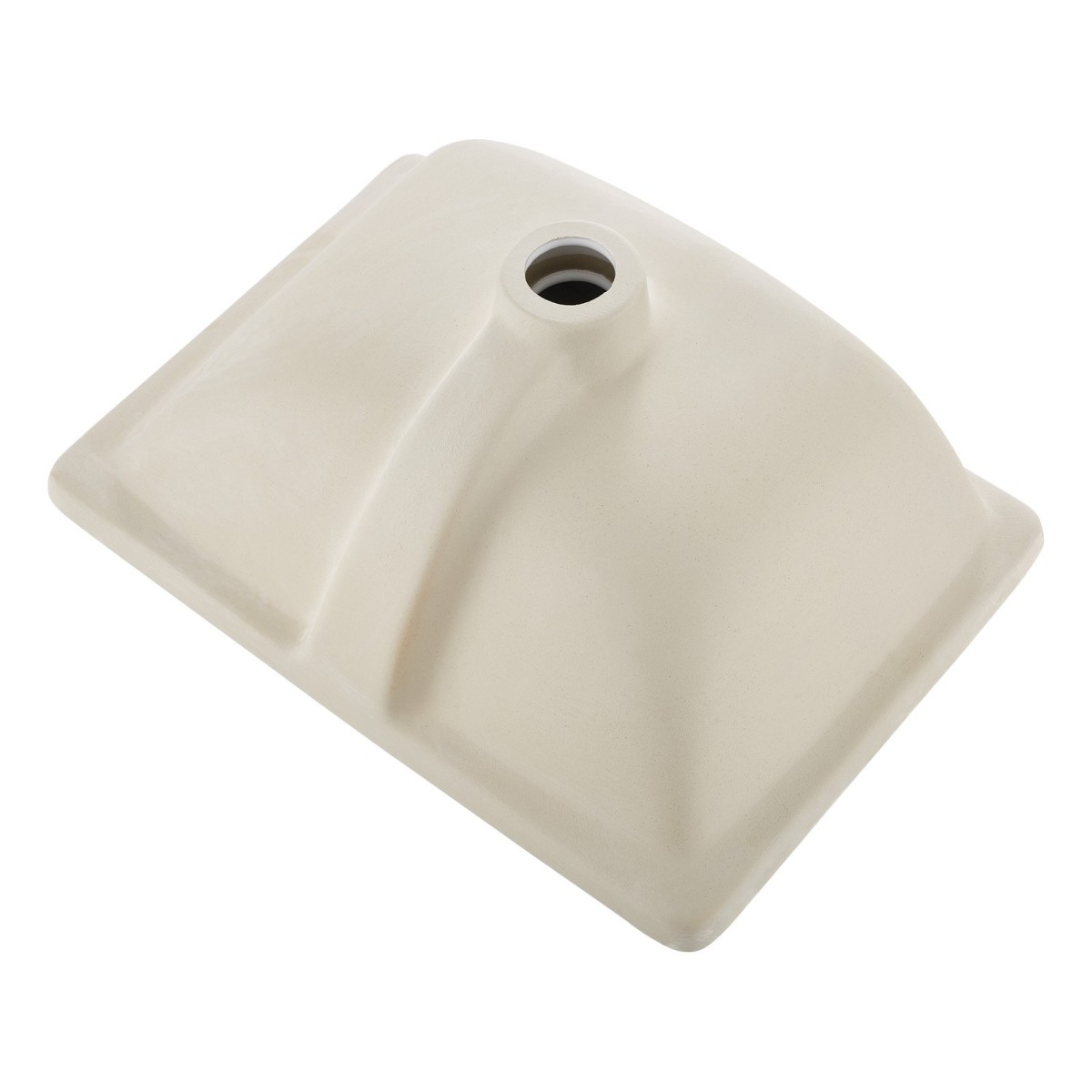 Νεροχύτης μπάνιου VEVOR Undermount, 460 x 330 mm Ορθογώνιος λευκός κεραμικός νεροχύτης με τρύπα υπερχείλισης, κάτω από πάγκο σε μοντέρνο νιπτήρα μπάνιου νεροχύτη, ορθογώνιο για μικρό χώρο