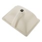 Νεροχύτης μπάνιου VEVOR Undermount, 460 x 330 mm Ορθογώνιος λευκός κεραμικός νεροχύτης με τρύπα υπερχείλισης, κάτω από πάγκο σε μοντέρνο νιπτήρα μπάνιου νεροχύτη, ορθογώνιο για μικρό χώρο