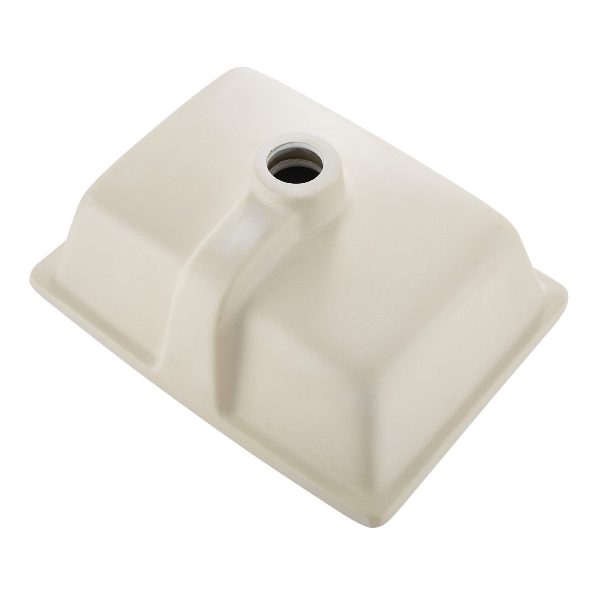 Νεροχύτης μπάνιου VEVOR Undermount, 400 x 305 mm Ορθογώνιος λευκός κεραμικός νεροχύτης με τρύπα υπερχείλισης, κάτω από πάγκο σε μοντέρνο νιπτήρα μπάνιου νεροχύτη, ορθογώνιο για μικρό χώρο