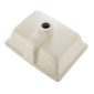 Νεροχύτης μπάνιου VEVOR Undermount, 400 x 305 mm Ορθογώνιος λευκός κεραμικός νεροχύτης με τρύπα υπερχείλισης, κάτω από πάγκο σε μοντέρνο νιπτήρα μπάνιου νεροχύτη, ορθογώνιο για μικρό χώρο