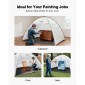 VEVOR Portable Paint Booth Tent, 32930 x 2300 x 1880mm Painting Tent Station, Spray Shelter με ενσωματωμένο δάπεδο & δικτυωτή οθόνη, μεγάλος χώρος, Oxford σκηνές βαφής με σπρέι για ντουλάπι, καρέκλες, τραπέζια