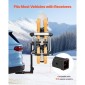 Βάση για σκι και Snowboard VEVOR Hitch, Ταιριάζει σε δέκτη 50 mm, Μεταφέρει έως και 6 ζευγάρια σκι ή 4 Snowboard, Σχάρα για Αυτοκίνητο με Κλειδαριά, Λουράκι ασφαλείας, Πρόσβαση με κλίση, Λαστιχένια επένδυση