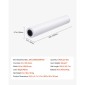 Χαρτί ευρείας μορφής VEVOR, 609,6 mm x 45,7 m Roll Plotter, 8 Rolls CAD Bond Rolls με 50,8 mm Core, 80 Rolls Plotter GSM, για σχέδια CAD, μηχανολογικά σχέδια, χάρτες GIS και αρχιτεκτονικά σχέδια