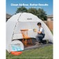 VEVOR Portable Paint Booth Tent, 2950 x 2920 x 2020mm Painting Tent Station, Spray Shelter με ενσωματωμένο δάπεδο & δικτυωτή οθόνη, μεγάλος χώρος, Oxford σκηνές βαφής με σπρέι για ντουλάπια, καρέκλες, τραπέζια