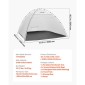 VEVOR Portable Paint Booth Tent, 2950 x 2920 x 2020mm Painting Tent Station, Spray Shelter με ενσωματωμένο δάπεδο & δικτυωτή οθόνη, μεγάλος χώρος, Oxford σκηνές βαφής με σπρέι για ντουλάπια, καρέκλες, τραπέζια