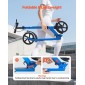 VEVOR Kick Scooter για Παιδιά Ηλικιών 8+, Εφήβους και Ενήλικες, Μικρό σκούτερ 2 τροχών με τιμόνι ρυθμιζόμενο σε ύψος, φαρδύ αντιολισθητικό κατάστρωμα, αναδιπλούμενο ελαφρύ για αγόρια και κορίτσια έως 99,8 κιλά, μαύρο + μπλε