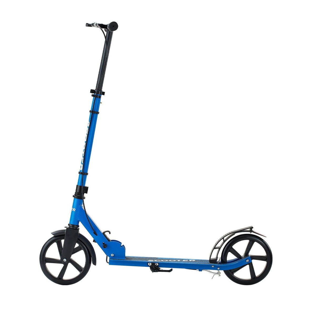 VEVOR Kick Scooter για Παιδιά Ηλικιών 8+, Εφήβους και Ενήλικες, Μικρό σκούτερ 2 τροχών με τιμόνι ρυθμιζόμενο σε ύψος, φαρδύ αντιολισθητικό κατάστρωμα, αναδιπλούμενο ελαφρύ για αγόρια και κορίτσια έως 99,8 κιλά, μαύρο + μπλε