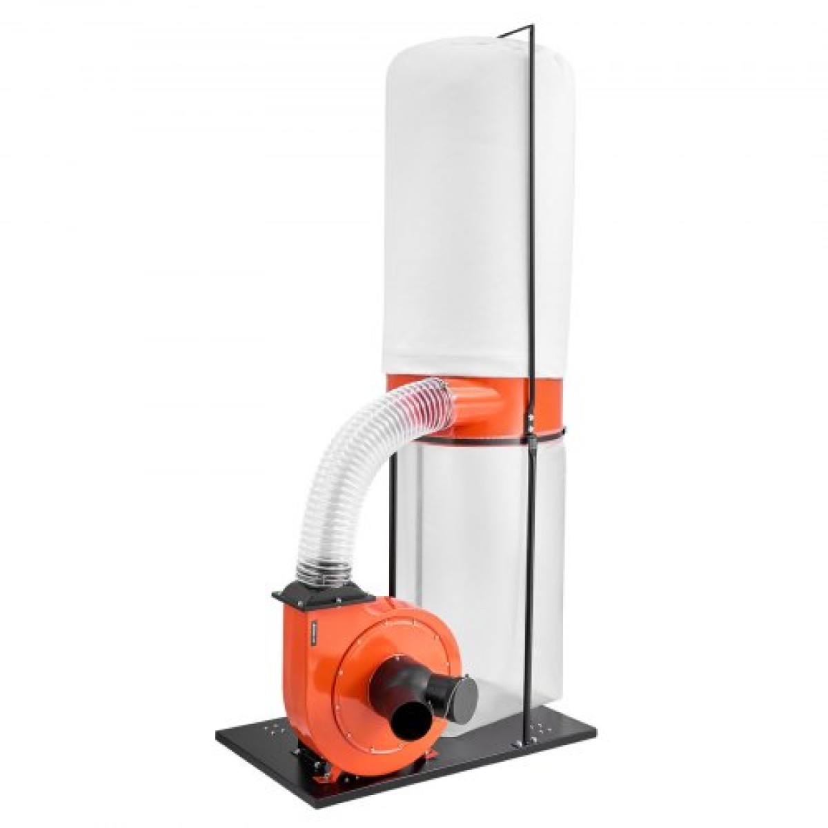 VEVOR Dust Collector, 1200 CFM 2.5 Micron Vortex Cone Dust Collectors, 2.0HP Sawdust Collection System με 132.5L Dusts Collector Bag & 159L Filter Bag, 2800 RPM High Speed, για ξυλουργική