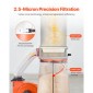VEVOR Dust Collector, 1200 CFM 2.5 Micron Vortex Cone Dust Collectors, 2.0HP Sawdust Collection System με 132.5L Dusts Collector Bag & 159L Filter Bag, 2800 RPM High Speed, για ξυλουργική