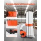 VEVOR Dust Collector, 1200 CFM 2.5 Micron Vortex Cone Dust Collectors, 2.0HP Sawdust Collection System με 132.5L Dusts Collector Bag & 159L Filter Bag, 2800 RPM High Speed, για ξυλουργική