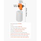 VEVOR Dust Collector, Wall Mount Dust Collector 1 HP, 560 CFM Woodworking Dusts Collectors with 2,5 Micron Dusts Collectors Bag, Sawdust Collector for Woodworking/Workshop, Industrial Factories