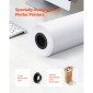 Χαρτί ευρείας μορφής VEVOR, 609,6 mm x 91,4 m Roll Plotter, 2 Rolls CAD Bond Rolls με 50,8 mm Core, 80 Rolls Plotter GSM, για σχέδια CAD, μηχανολογικά σχέδια, χάρτες GIS και αρχιτεκτονικά σχέδια