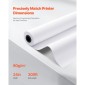 Χαρτί ευρείας μορφής VEVOR, 609,6 mm x 91,4 m Roll Plotter, 2 Rolls CAD Bond Rolls με 50,8 mm Core, 80 Rolls Plotter GSM, για σχέδια CAD, μηχανολογικά σχέδια, χάρτες GIS και αρχιτεκτονικά σχέδια