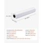 Χαρτί ευρείας μορφής VEVOR, 609,6 mm x 91,4 m Roll Plotter, 2 Rolls CAD Bond Rolls με 50,8 mm Core, 80 Rolls Plotter GSM, για σχέδια CAD, μηχανολογικά σχέδια, χάρτες GIS και αρχιτεκτονικά σχέδια