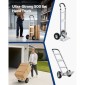Φορτηγό VEVOR, Χωρητικότητα 226,9 kg, βαρέως τύπου Hand Truck Dolly με αντιολισθητικές ρόδες & λαβή, φορητό τρόλεϊ από κράμα αλουμινίου με ιμάντα πρόσδεσης για μετακίνηση σπιτιού, γραφείου, αποθήκης