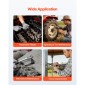 VEVOR 1/2 in Drive Impact Socket Set, 39 τεμαχίων, 6 Point Deep & Shallow Impact Sockets, Metric 9 έως 30 mm, Cr-V Steel Υψηλής αντοχής, με Universal Joint, Dual Size Marks, Heavy Duty Carry Case