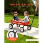VEVOR Pull-Along Wagon για παιδιά, Βαγόνια νηπίων 101 cm, Υποστηρίζει έως 80 κιλά, Βαγόνια παντός εδάφους με λαβή, Δώρο γενεθλίων για παιδική κηπουρική Κάμπινγκ στην παραλία, κόκκινο