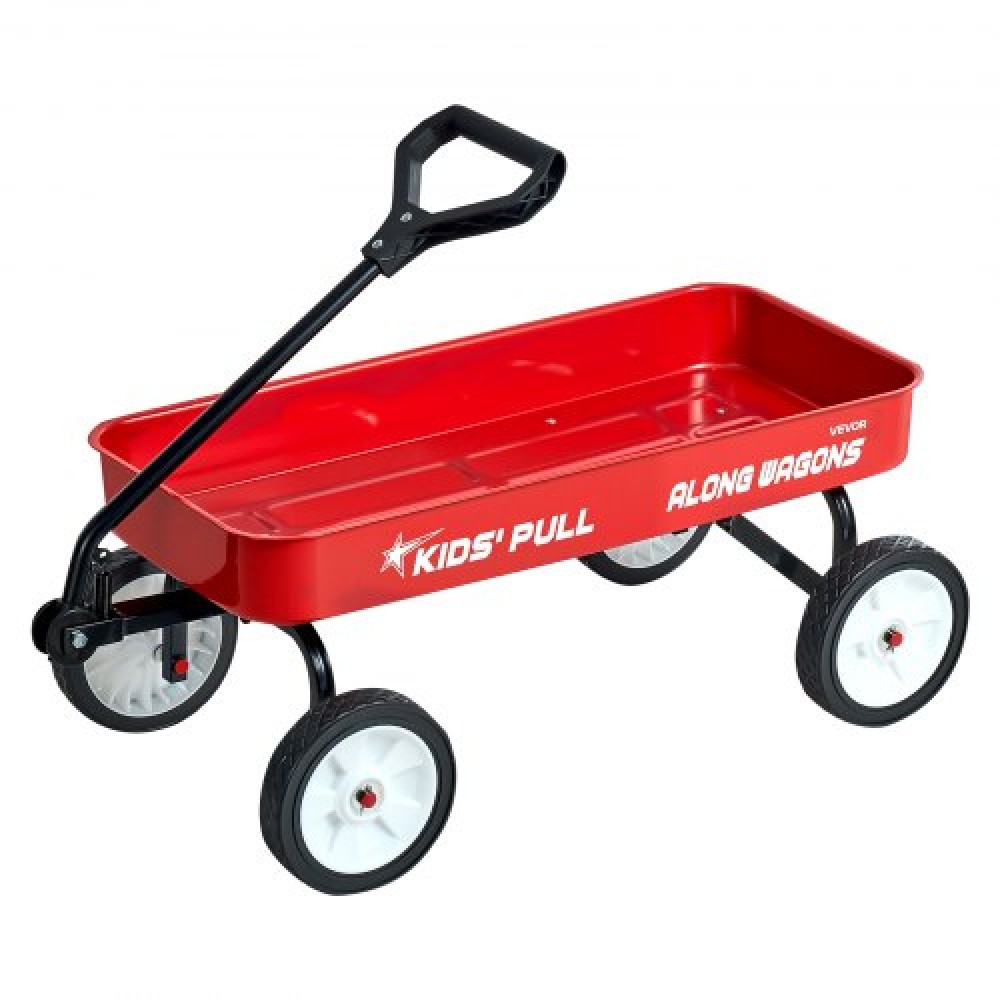 VEVOR Pull-Along Wagon για παιδιά, Βαγόνια νηπίων 101 cm, Υποστηρίζει έως 80 κιλά, Βαγόνια παντός εδάφους με λαβή, Δώρο γενεθλίων για παιδική κηπουρική Κάμπινγκ στην παραλία, κόκκινο