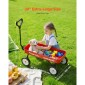 VEVOR Pull-Along Wagon για παιδιά, Βαγόνια νηπίων 101 cm, Υποστηρίζει έως 80 κιλά, Βαγόνια παντός εδάφους με λαβή, Δώρο γενεθλίων για παιδική κηπουρική Κάμπινγκ στην παραλία, κόκκινο
