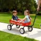 VEVOR Pull-Along Wagon για παιδιά, Βαγόνια νηπίων 101 cm, Υποστηρίζει έως 80 κιλά, Βαγόνια παντός εδάφους με λαβή, Δώρο γενεθλίων για παιδική κηπουρική Κάμπινγκ στην παραλία, κόκκινο