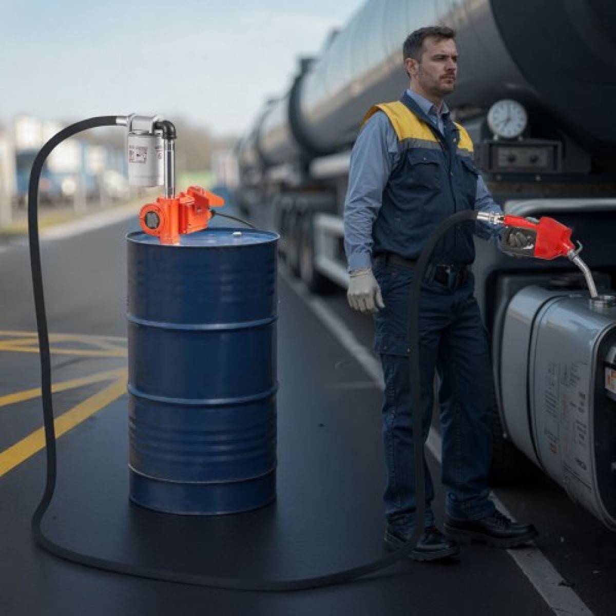 Αντλία μεταφοράς καυσίμου VEVOR, 12V DC 40 L/min, Φορητό κιτ αντλίας μεταφοράς ντίζελ, με ακροφύσιο αυτόματης απενεργοποίησης, σωλήνας εκκένωσης, προστασία υπερθέρμανσης, καλώδιο τροφοδοσίας, αντιεκρηκτικό, για βενζίνη πετρελαίου κηροζίνης