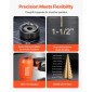 VEVOR Knockout Punch Set, 147,1 kN Hydraulic Knockout Set, KO Tool Kit Hole Making Tool, KO Tools Kit W/10 Dies for Metal Electrical Cabine, Electrical Control Cabine, Switch Cabine