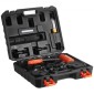 VEVOR Knockout Punch Set, 147,1 kN Hydraulic Knockout Set, KO Tool Kit Hole Making Tool, KO Tools Kit W/10 Dies for Metal Electrical Cabine, Electrical Control Cabine, Switch Cabine