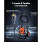 Ψεκαστήρας χρωμάτων VEVOR Stand Airless, 900W, 3300PSI Ψεκαστήρας χωρίς αέρα υψηλής πίεσης με καρότσι, βούρτσα καθαρισμού, σωλήνας, ράβδο προέκτασης, ακροφύσια, ηλεκτρικό μηχάνημα βαφής για εσωτερικούς ή εξωτερικούς χώρους σπιτιού