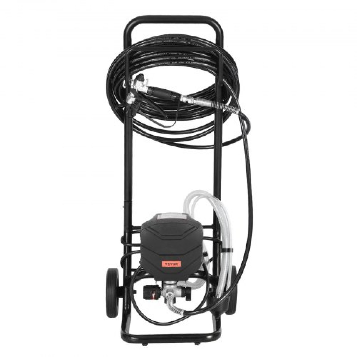 Ψεκαστήρας βαφής VEVOR Stand Airless, 650W, 3000PSI Ψεκαστήρας χωρίς αέρα υψηλής πίεσης με καρότσι, βούρτσα καθαρισμού, σωλήνας, ράβδο προέκτασης, ακροφύσια, ηλεκτρικό μηχάνημα βαφής σπρέι για εξωτερικό και εσωτερικό σπίτι