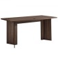 VEVOR 63 σε Executive Desk, Μεγάλο Μοντέρνο Ορθογώνιο Τραπέζι Γραφείου, Ξύλινο Τραπέζι βαρέως τύπου με τρύπα σύνδεσης καλωδίου, χωρητικότητα φόρτωσης 113 KG, Εύκολη συναρμολόγηση, για εργασία γραφής μελέτης, καρυδιά