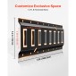 Σετ σιδηροτροχιάς VEVOR E-Track, 4 Pack Ράγες τροχιάς 0,4 m E, 2 γάντζοι σε σχήμα U, 2 βάσεις εργαλείων, 2 στηρίγματα ραφιών τροχιάς, 2 βάσεις ελαστικών, 2 δαχτυλίδια αποθήκευσης καλωδίων, 8 τελικές τάπες & 1 τσάντα, κατάλληλα για ρυμουλκούμενα φορτηγ