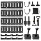 Σετ σιδηροτροχιάς VEVOR E-Track, 4 Pack Ράγες τροχιάς 0,4 m E, 2 γάντζοι σε σχήμα U, 2 βάσεις εργαλείων, 2 στηρίγματα ραφιών τροχιάς, 2 βάσεις ελαστικών, 2 δαχτυλίδια αποθήκευσης καλωδίων, 8 τελικές τάπες & 1 τσάντα, κατάλληλα για ρυμουλκούμενα φορτηγ