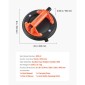 Βεντούζα VEVOR Vacuum, 203 mm Vacuum Glass Lifter με λαβή ABS, Μέγιστη ανυψωτική ικανότητα 180 kg Εργαλείο βεντούζας πλακιδίων με θήκη μεταφοράς για ανύψωση μεγάλων πλακιδίων, γρανίτη, γυψοσανίδας, παράθυρα (1-συσκευασία)
