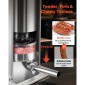 VEVOR Manual Sausage Stuffer, 33 LBS / 15 L Vertical Meat Stuffer, Heavy Duty Case Sausage Meat Stuffing Machine, Γεμιστικό από ανοξείδωτο χάλυβα διπλής ταχύτητας με 5 σωλήνες πλήρωσης, για εμπορική και οικιακή χρήση